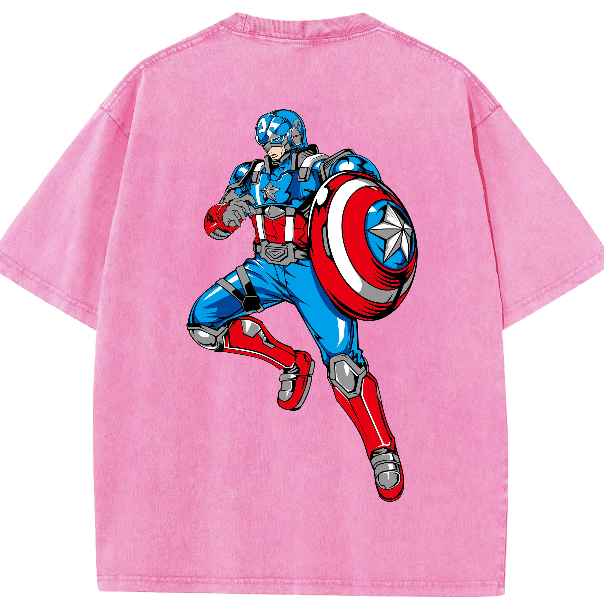 （画像用） アベンジャーズ The Avengers 綿100% ヴィンテージ風 半袖Tシャツ（背面プリント）